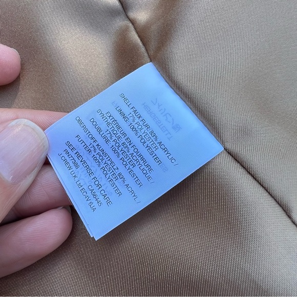 J.Crew Faux Fur Vest, Dusty Rose, NWOT - Picture 13 of 15